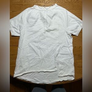 FP Movement White Throw Over Tee Size XS